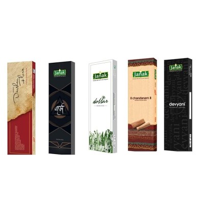janak Combo of Primium Quality  Incense Stick Pack of 5