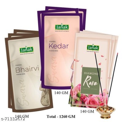 janak Combo with Long Lasting  Bhairvi-Bihag-Diamond Rose  Pack of 9