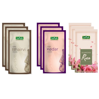 janak Combo with Long Lasting  Bhairvi-Bihag-Diamond Rose  Pack of 9