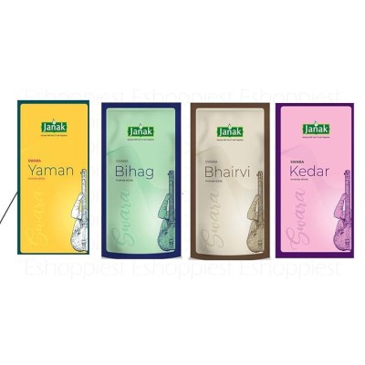 Janak Perfume Agarbatti Combo – Yaman, Bihag, Bhairvi, Kedar | Pack of 4 Premium Scents