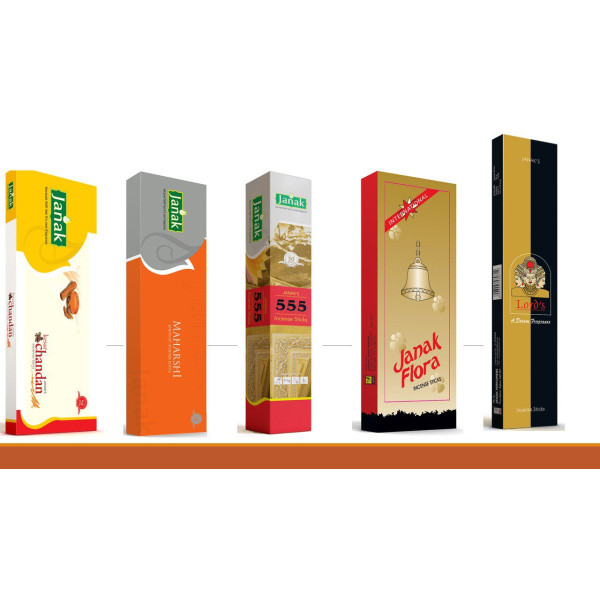 Janak Agarbatti Fresh Active Incense Sticks Combo/Dhoop Stick/Aromatic Stick for Pooja Mandir and Homecombo-22_pack5