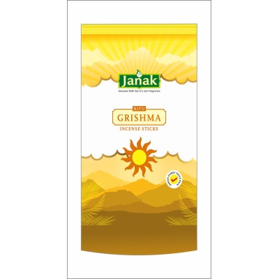 JANAK Varsha & Grishma Incense Sticks – 200g Each – Combo Pack of 2 – Premium Natural Agarbatti