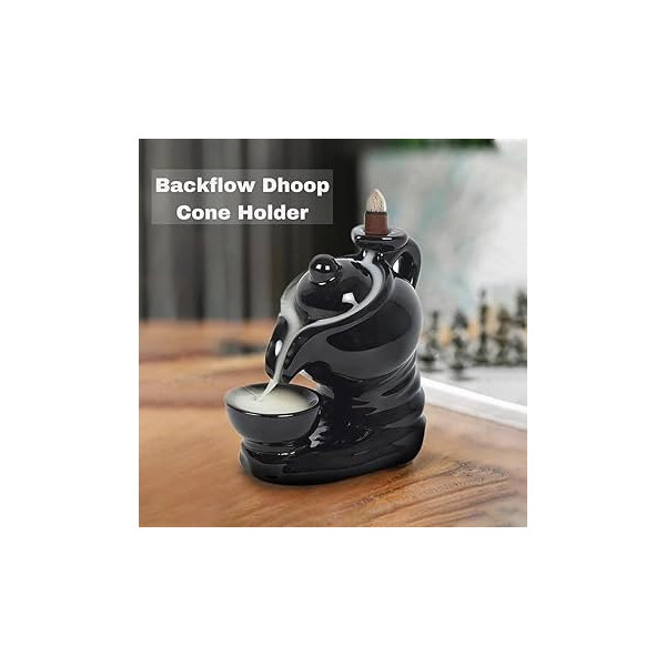Janak Tea Kettle Smoke Fountain at Home Backflow Decorative Showpiece  with 20 Piece Incense Cones