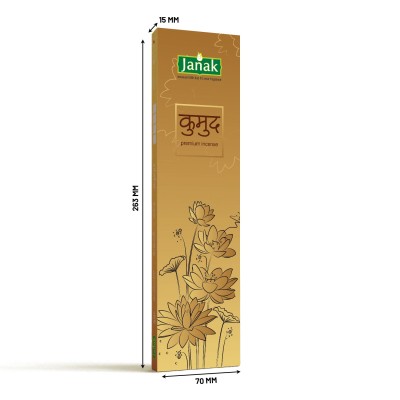janak Kumud flora Agarbatti – Natural, Low Smoke, Long-Lasting | 25 Sticks Pack