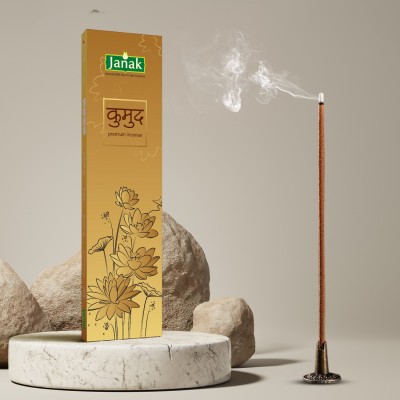 janak Kumud flora Agarbatti – Natural, Low Smoke, Long-Lasting | 25 Sticks Pack