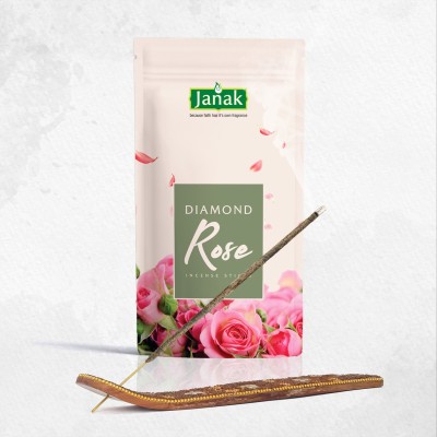 "Janak Diamond Rose – Premium Rose Agarbatti for Divine Fragrance"