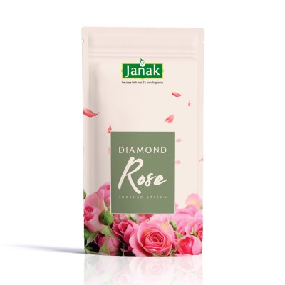 "Janak Diamond Rose – Premium Rose Agarbatti for Divine Fragrance"