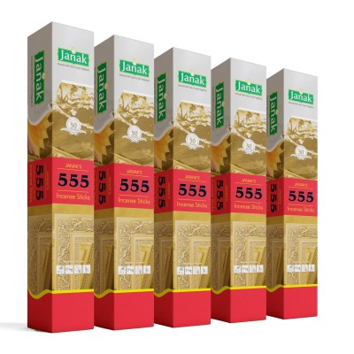 555 by Janak – Herbal Masala Agarbatti | 50g | For Puja & Meditation