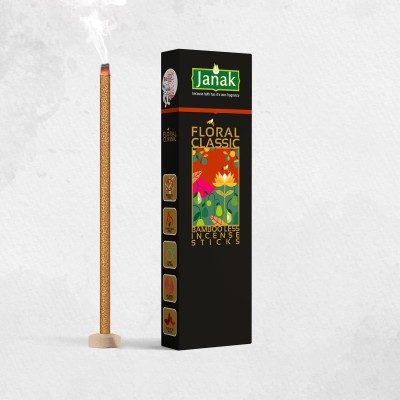 Janak's Floral Classic Bambooless Dhoop Sticks – Premium Incense for Pooja & Meditation