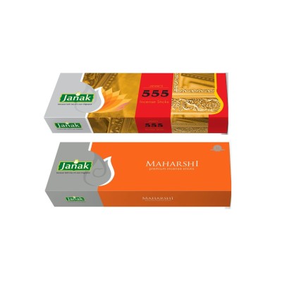 Janak Gujjudukan Premium Combo - Maharshi & 555 Incense Sticks (250g Each)
