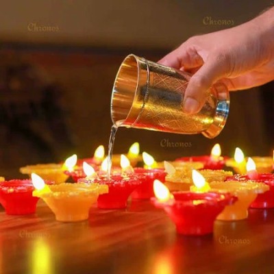 Water Sensor Diya for Home Decoration -12 Pcs