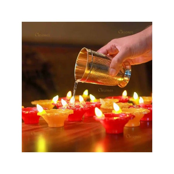 Water Sensor Diya for Home Decoration -12 Pcs