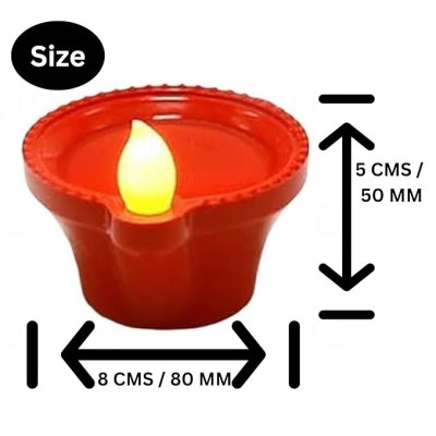 Water Sensor Diya for Home Decoration -12 Pcs