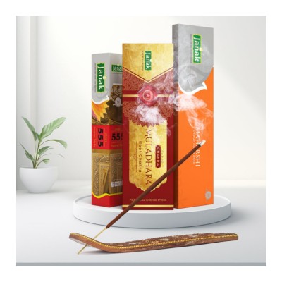 “Muladhara 25 Sticks + Maharshi 50g + 555 50g Incense Sticks Combo | Premium Fragrance Agarbatti Pack 3”