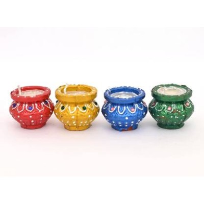 Traditional Mitti Diya - Pack of 12 Clay Oil Lamps for Diwali, Pooja & Festive Decoration