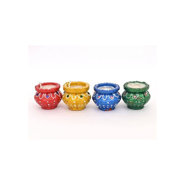 Traditional Mitti Diya - Pack of 12 Clay Oil Lamps for Diwali, Pooja & Festive Decoration