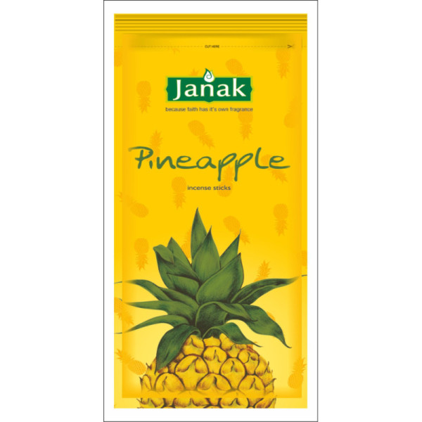 Janak Perfume Pineapple Incense Sticks – 120g | Fruity, Fresh & Long-Lasting  J